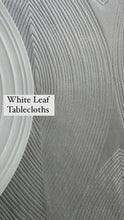 Load image into Gallery viewer, White Leaf Tablecloth