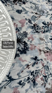 Lilly Fabric Tablecloth