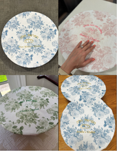 Load image into Gallery viewer, Personalized Floral Elasticized Hafrashat Challah Cover