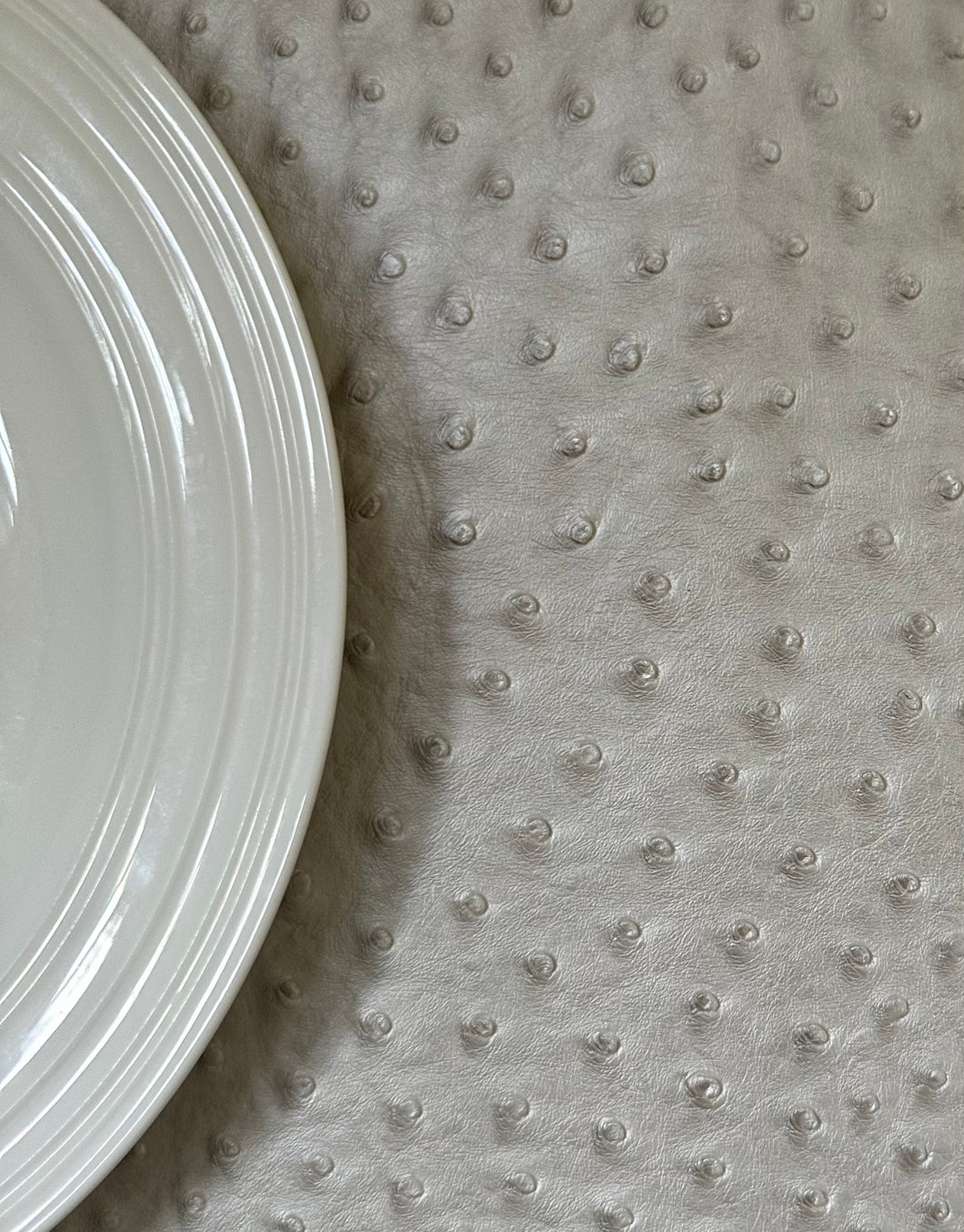 Pearl Ostrich Tablecloth
