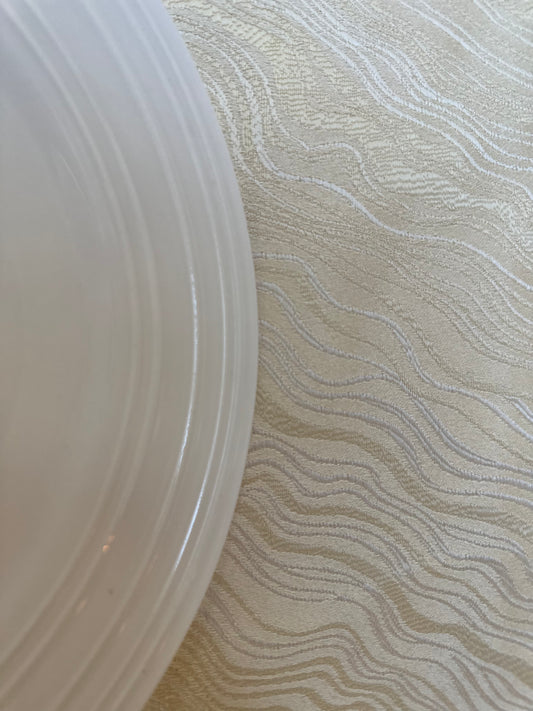 Cream Wave Tablecloth