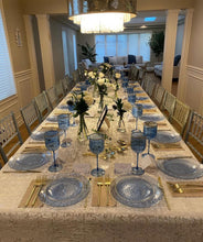 Load image into Gallery viewer, Ivory Velvet Tablecloth