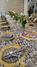 Load image into Gallery viewer, Taupe Velvet Tablecloth