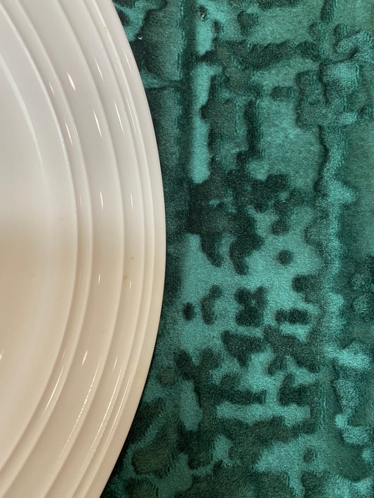 Emerald Velvet Tablecloth